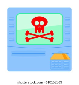 ATM hacking dangerous icon
