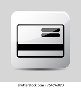Atm icon 3d, for Internet icon and application icon. Vector eps 10.