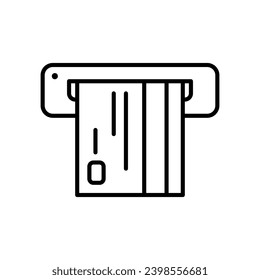 ATM icon with card slot
