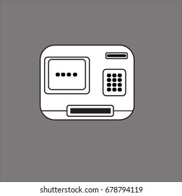 atm icon flat design