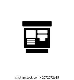 atm icon illustration vector graphic