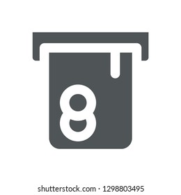 ATM Icon Isolated On White Background. Withdraw Symbol Modern, Simple, Outline, Vector, Icon For Website Design, Mobile App, UI. Vector Illustration