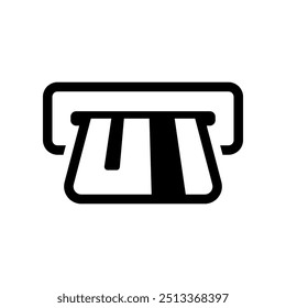 ATM icon isolated on white background.
