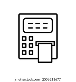 ATM icon isolated on white background