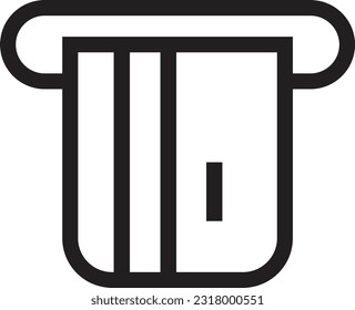 ATM icon isolated white background