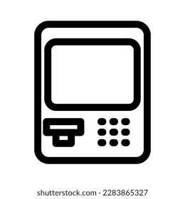 atm icon or logo isolated sign symbol vector illustration - high quality black style vector icons
