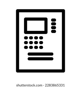 atm icon or logo isolated sign symbol vector illustration - high quality black style vector icons
