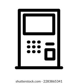 atm icon or logo isolated sign symbol vector illustration - high quality black style vector icons
