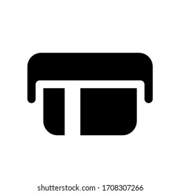 ATM-Symbol auf weißem Hintergrund