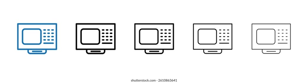 ATM icon Outline vector logo for web ui