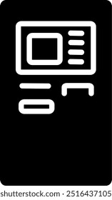 Atm icon. Payment icon. Replaceable vector design. 