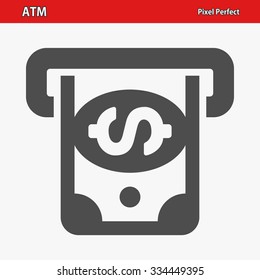 ATM Icon. Professional, pixel perfect icon optimized for both large and small resolutions. EPS 8 format.