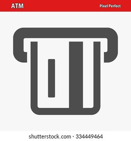 ATM Icon. Professional, pixel perfect icon optimized for both large and small resolutions. EPS 8 format.