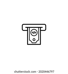 ATM icon, ATM sign vector for web site Computer and mobile app