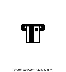 Icono ATM, vector de signo ATM