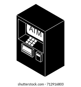 Atm icon. Simple illustration of atm vector icon for web design isolated on white background