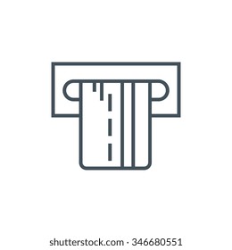 Atm icon suitable for info graphics, websites and print media. Vector icon.