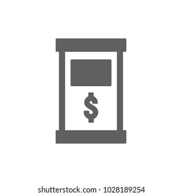 ATM icon in trendy flat style isolated on white background. Symbol for your web site design, logo, app, UI. Vector illustration, EPS