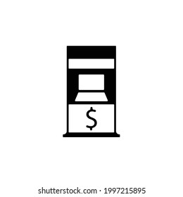 ATM icon in trendy flat style isolated on white background. Symbol for your web site design, logo, app, UI. Vector illustration, EPS