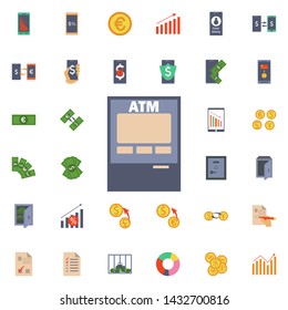 Atm icon. Universal set of banking for website design and development, app development