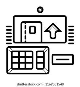 atm icon vector
