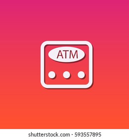 Atm icon vector