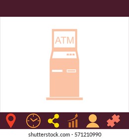 ATM  icon. Vector design.
