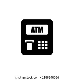 ATM icon. ATM vector illustration on white background for web and apps.