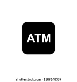 ATM icon. ATM vector illustration on white background for web and apps.