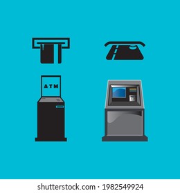 ATM icon vector illustration symbol design.