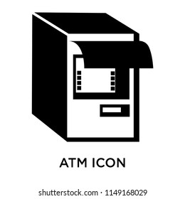 Atm icon vector isolated on white background for your web and mobile app design, Atm logo concept