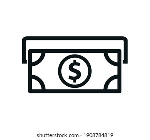 ATM Icon Vector Logo Design Template