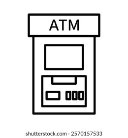 ATM icon Vector logo set flat
