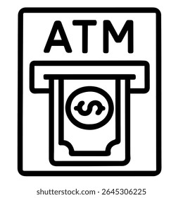 ATM icon vector on white background
Vector icon on white background travel