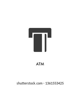 atm icon vector. atm sign on white background. atm icon for web and app