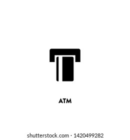 atm icon vector. atm sign on white background. atm icon for web and app