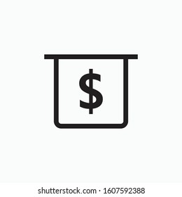 atm icon vector sign symbol isolated