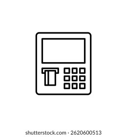 ATM icon vector sign template