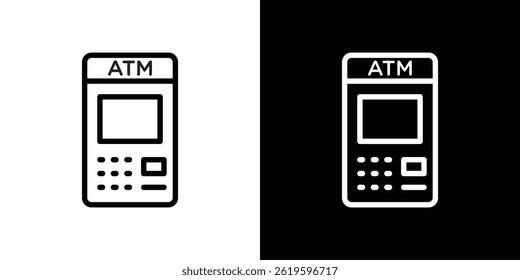 Atm icon Vector symbol in trendy flat style