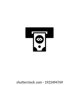 ATM icon vector for web, computer and mobile app