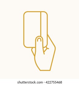 ATM Icon, Vector Web Sign In Thin Lines. Credit Card Icon Flat. Design Digital Money Icon, Vector Pictogram.