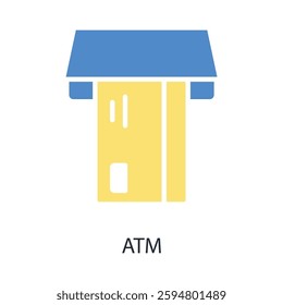 atm icon. vector.Editable stroke.linear style sign for use web design,logo.Symbol illustration.