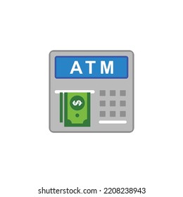 atm icon , withdraw icon vector