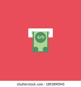Atm icon.flaches Design, Vektorgrafik.Einfaches Vektorsymbol.