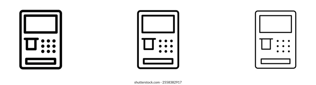 ATM icons in tree different stroke sizes