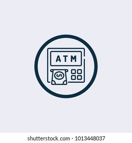 ATM icon.Vector Illustration