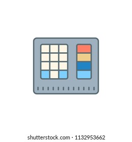 ATM interface dusk style line icon. Element of banking icon for mobile concept and web apps. Dusk style ATM interface icon can be used for web and mobile on white background