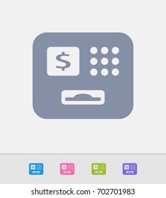 ATM Interface - Granite Icons. A professional, pixel-perfect icon designed on a 32x32 pixel grid and redesigned on a 16x16 pixel grid for very small sizes.