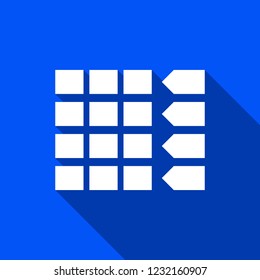 ATM keypad icon with shadow , sign design