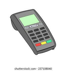 ATM keypad and POS-Terminal - simple icons